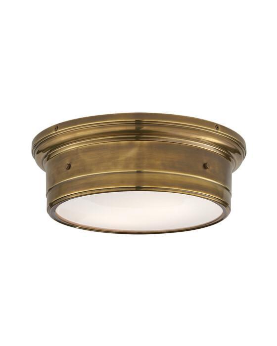Large Siena Flush Mount Antique Brass OUTLET