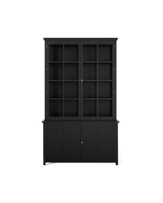 Rhode Island vitrineskab modern black OUTLET