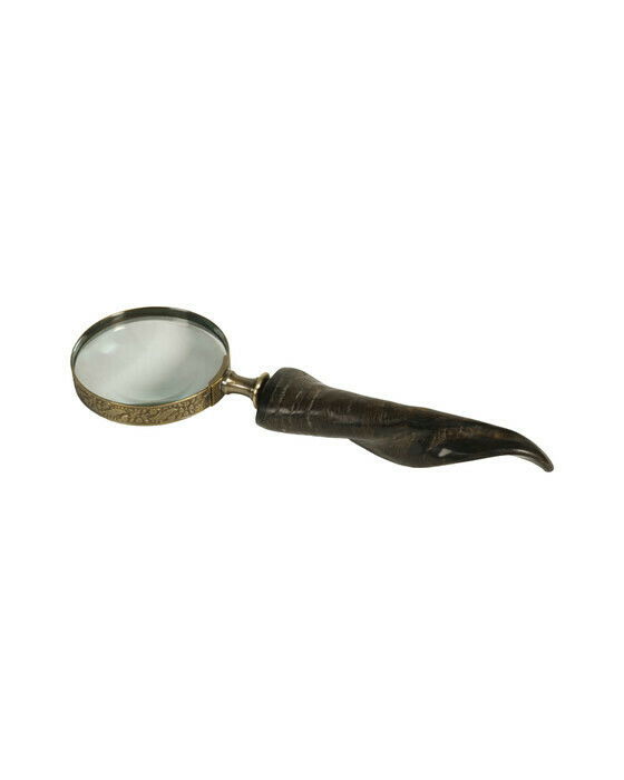 Horn Magnifier Antique Brass