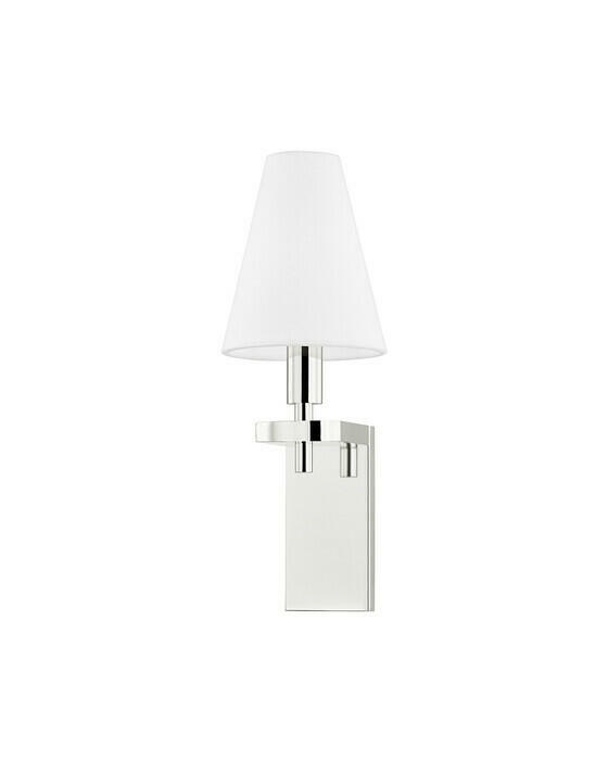 Dooley vägglampa nickel
