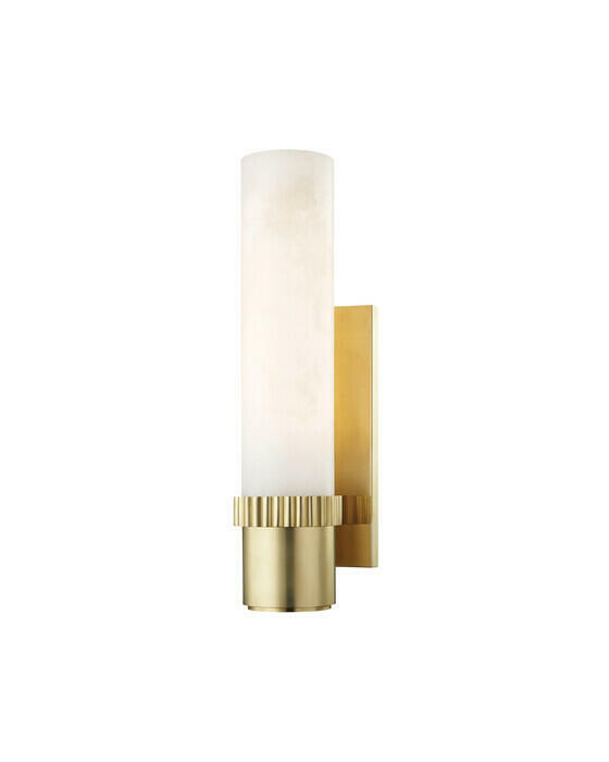 Argon vägglampa antik mässing