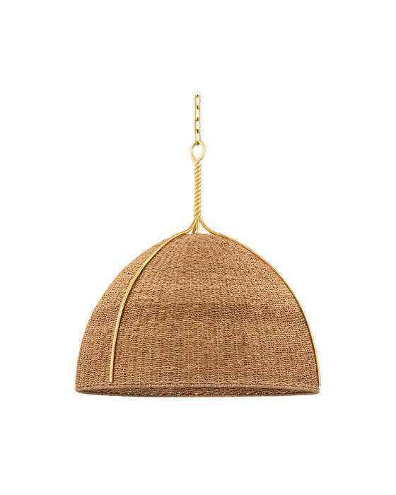 Woodlawn taklampa vintage guld