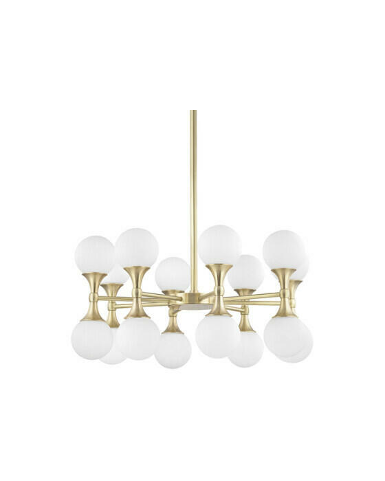 Astoria lysekrone antik messing
