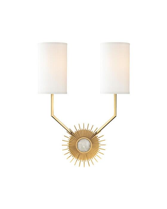 Borland vegglampe antikk messing