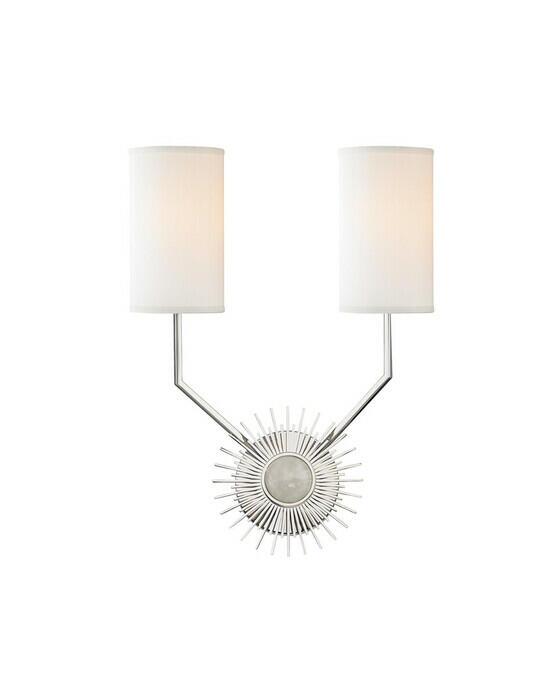 Borland vegglampe nikkel