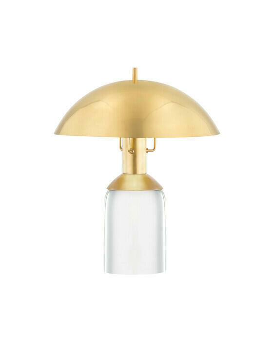 Bayside bordslampa antik mässing