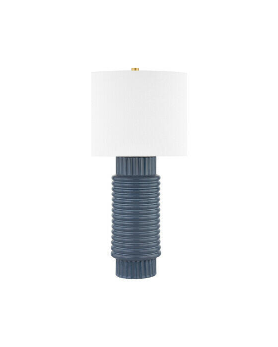 Broderick bordslampa antik mässing