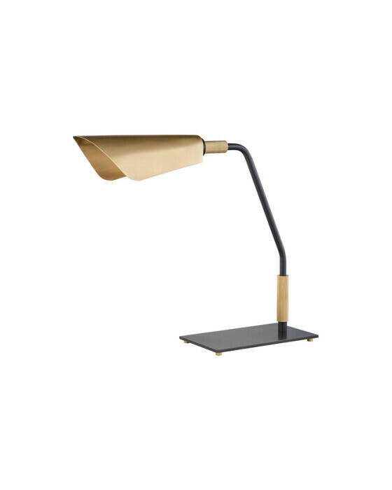 Bowery bordlampe antik messing/bronze