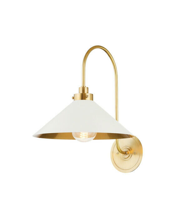 Clivedon vägglampa antik mässing