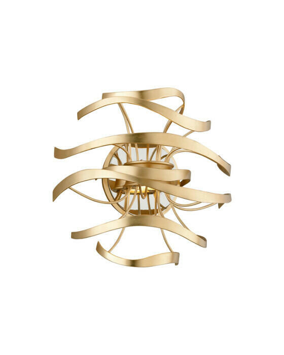 Calligraphy vägglampa guld