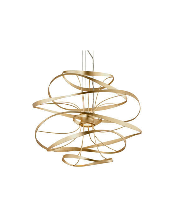 Calligraphy lysekrone guld
