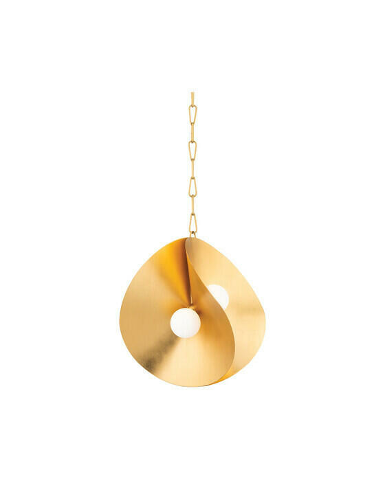 Peony taklampa guld