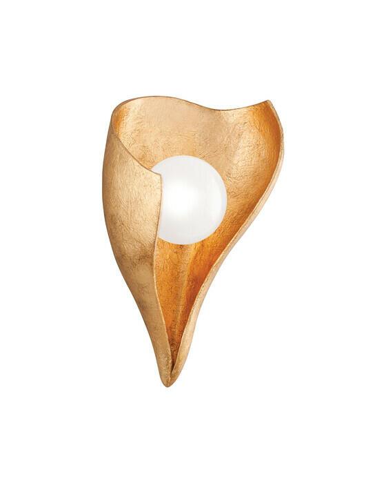 Moonstone vegglampe vintage gull