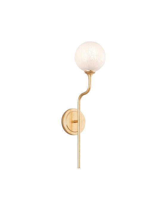 Onyx vegglampe vintage gull