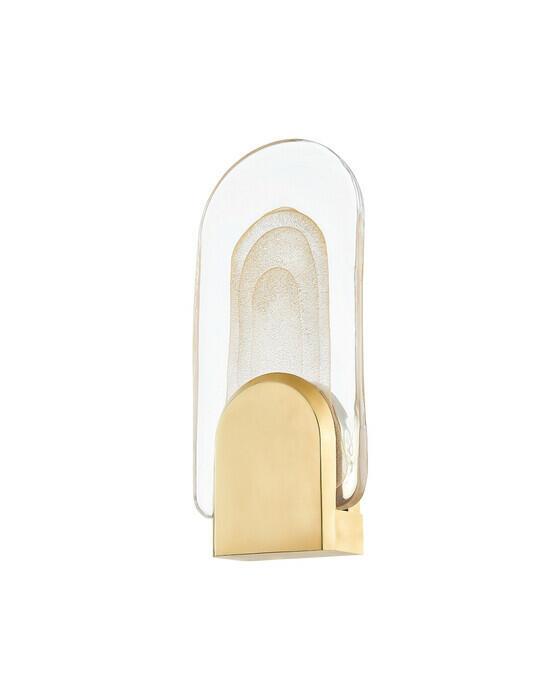 Morganite vegglampe vintage messing