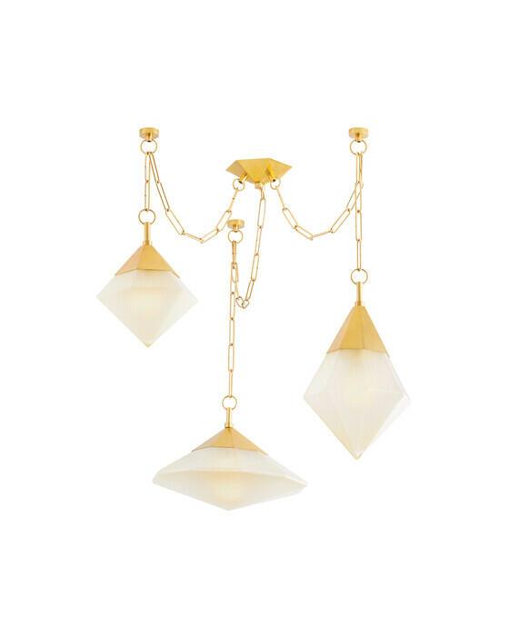 Hudson Valley Lighting Angelique kattokruunu vintage messinki