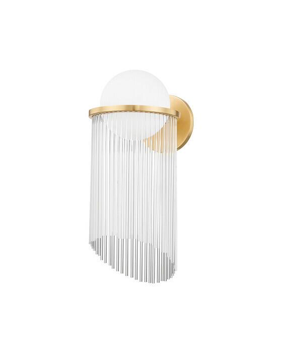 Celestial vegglampe antikk messing