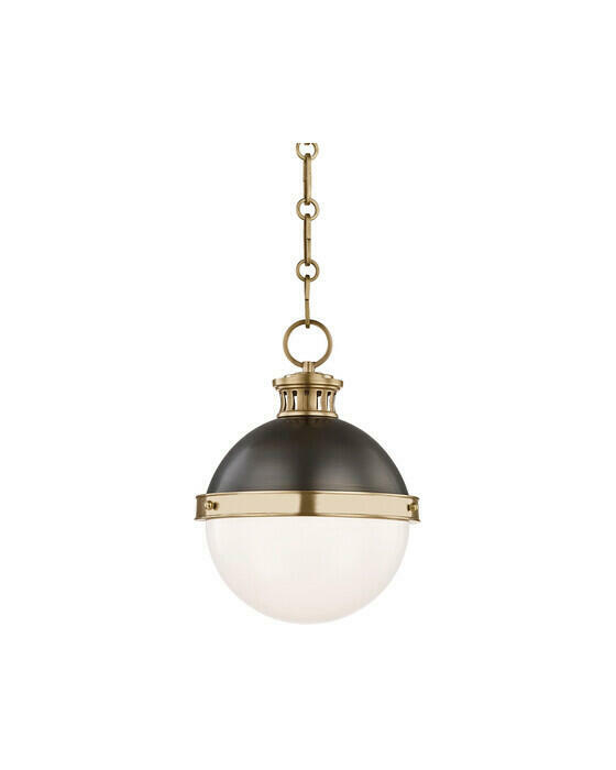 Latham taklampe antikk messing/bronse