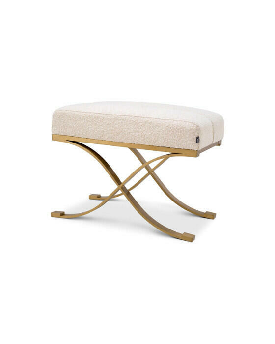 Adonia skammel bouclé cream