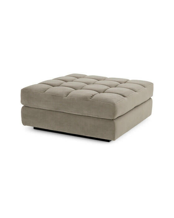 Dean sofamodul ottoman Savona greige velour