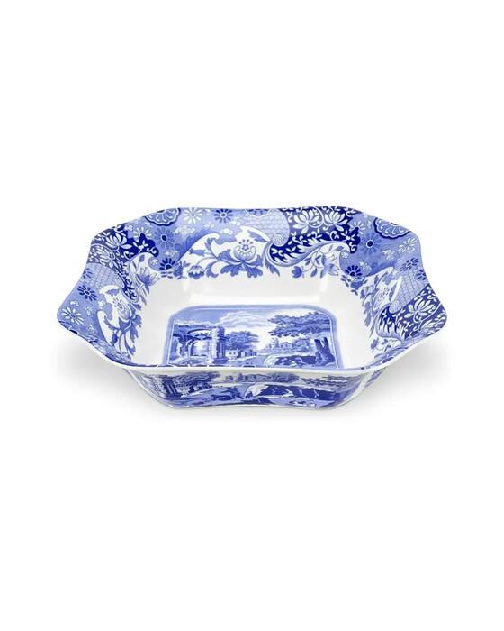 Blue Italian salladsskål blå/vit
