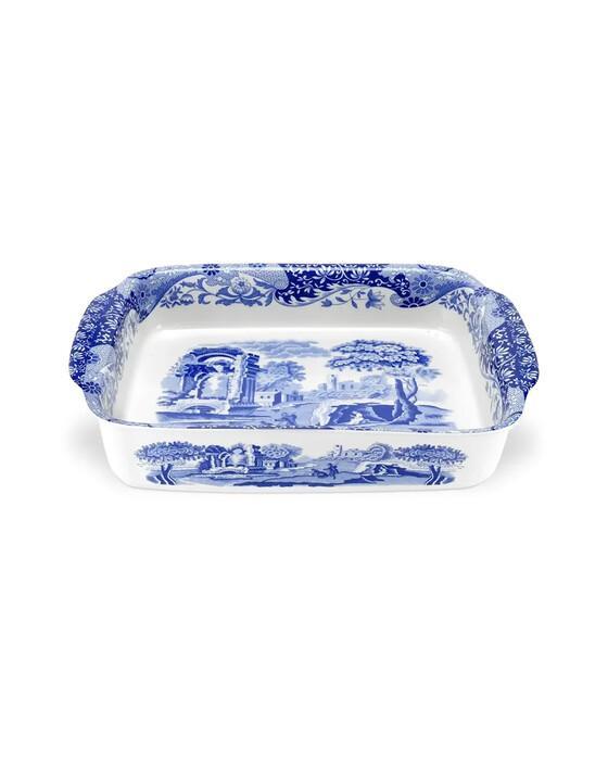 Blue Italian gratinform blå/hvid