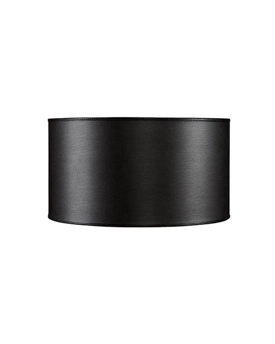 Sylinder lampeskjerm Leather ebony OUTLET