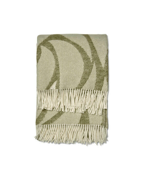 Plaid Folia Grøn OUTLET