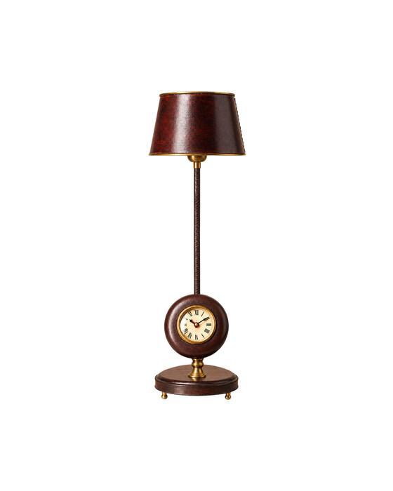 Clifton table lamp with clock