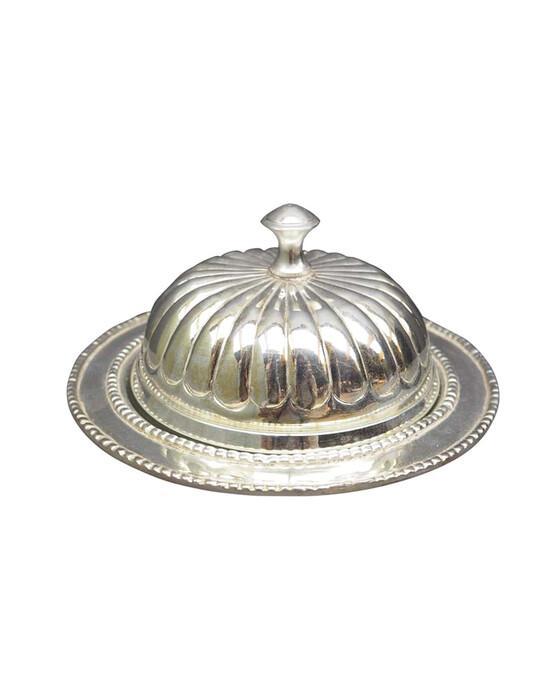 Ellery silver butter dish
