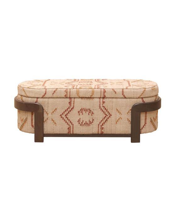 Sienna förvaringsbänk kilim
