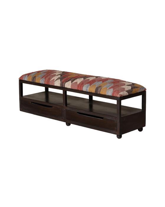 Chehoma Waverly kilim storage bench