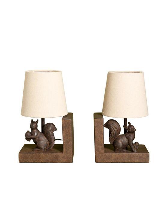 Chehoma Harland bookends with squirrels