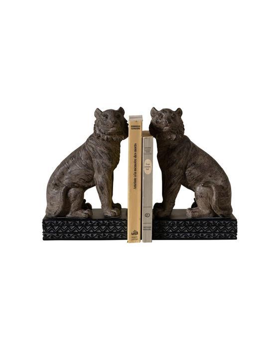 Jungle brown bookends
