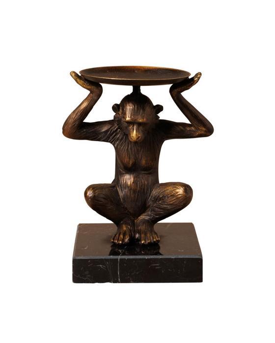 Hollis gold candle holder