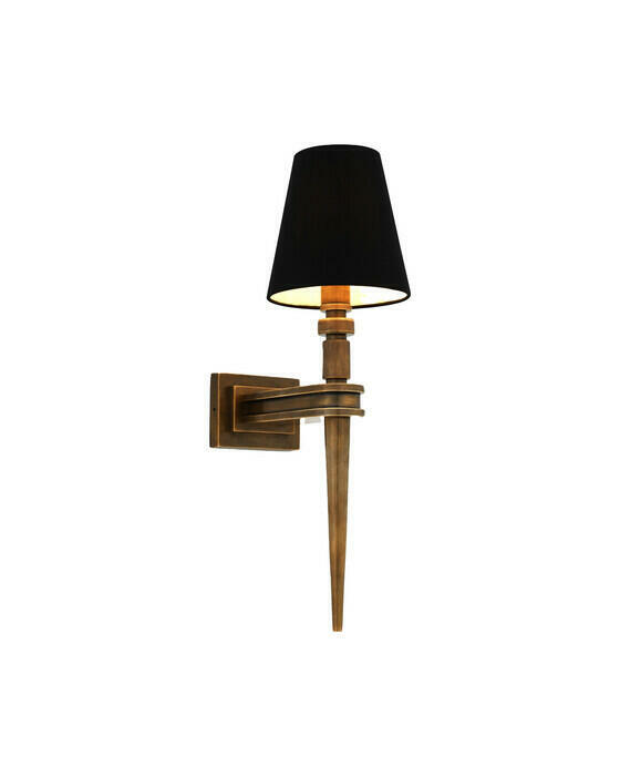 Waterloo vägglampa mässing exkl skärm OUTLET | Outlet - Belysning | Möbelexperten