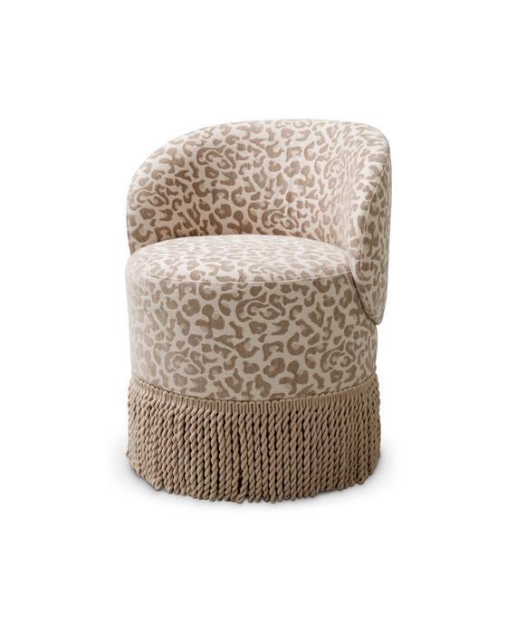 Greer spisestol Harley leopard beige