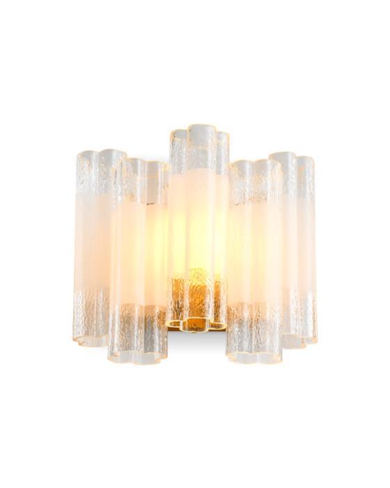 Denton vegglampe antikk messing