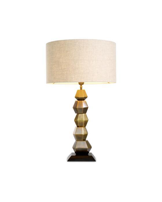 Lior bordlampe antikk messing
