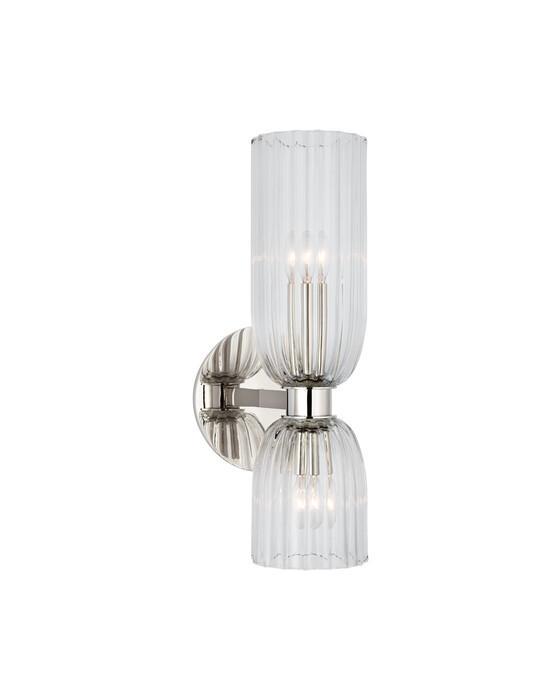 Asalea 16" Double Bath Sconce Polished Nickel OUTLET
