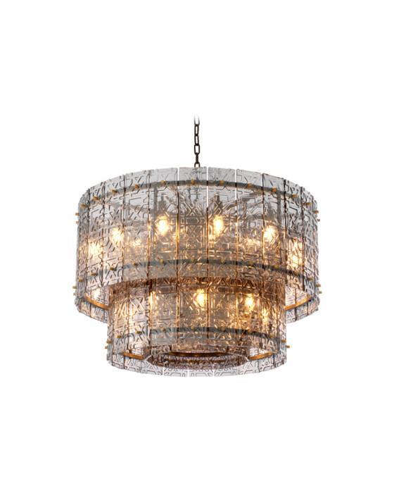 Georgette taklampe bronse