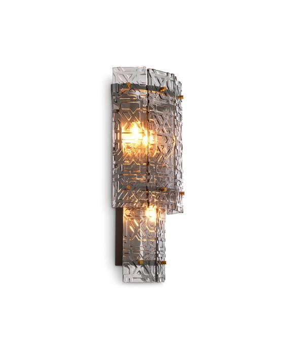 Georgette vegglampe bronse