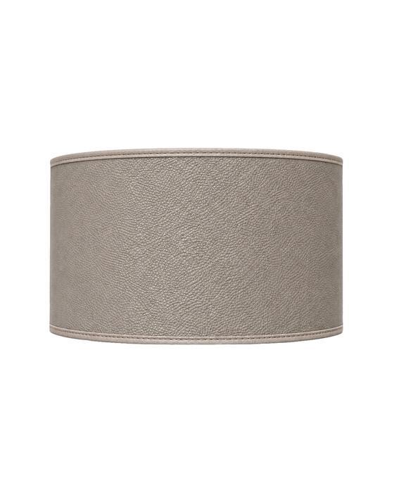 Cylinder lampshade leather brown