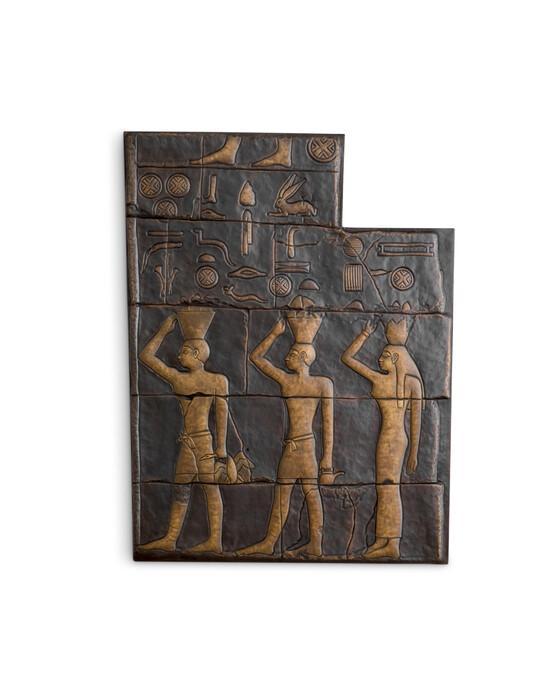 Akhtihotep veggdekorasjon bronze
